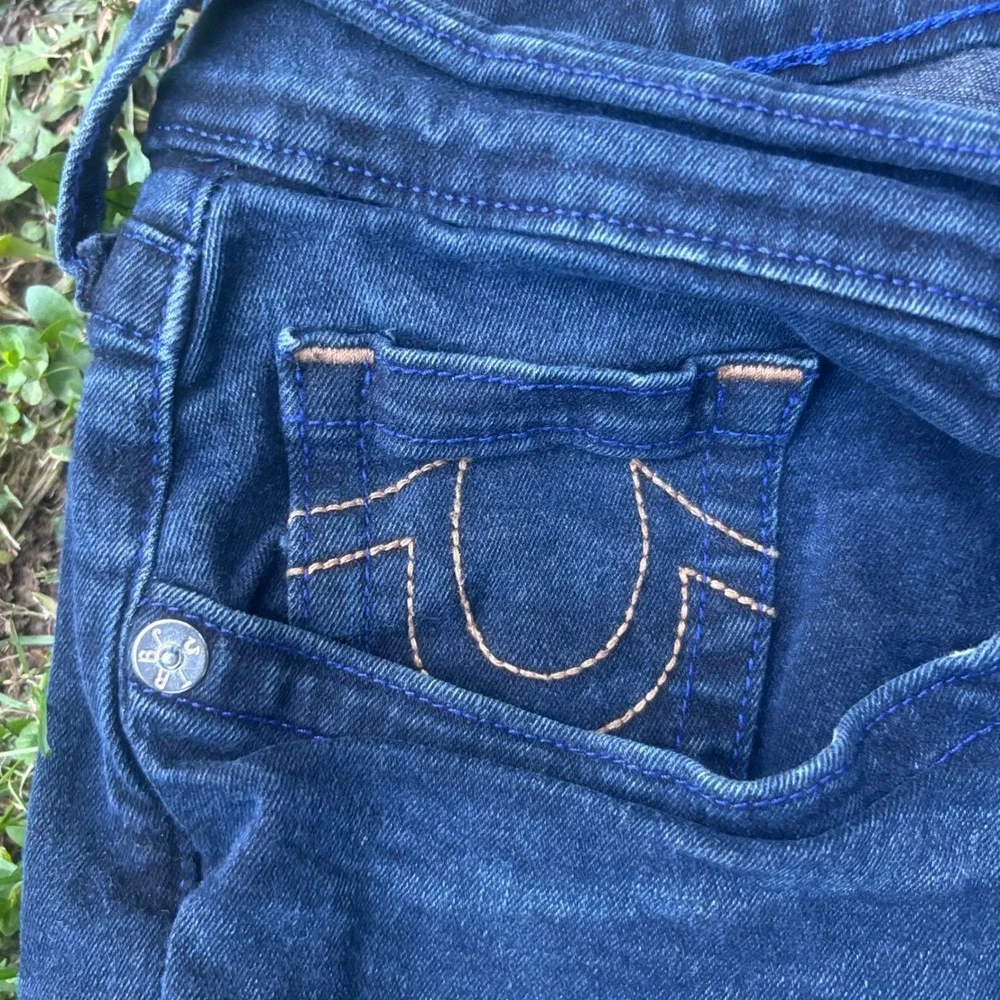 True Religion Ricky Jorts Mens 38 Relaxed‎ Denim Shorts Y2K Blue